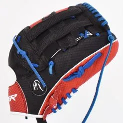 Kelly's Ultimate Sports Viper Japanese Kip Leather Fielding Glove Black/Red/Royal