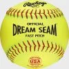 Kelly's Ultimate Sports Rawlings 11" ASA/USA Dream Seam Synthetic Fastpitch Softballs C11RYSA