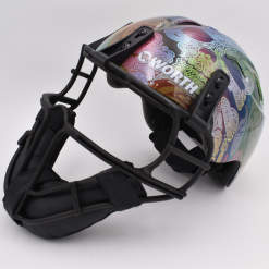 Kelly's Ultimate Sports Worth Legit Slowpitch Softball Pitchers Helmet Mask - Groovy Dude Limited Edition Print