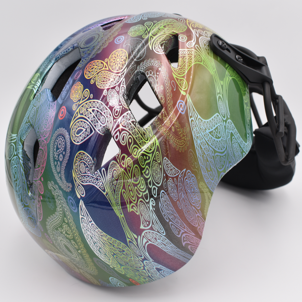 Kelly's Ultimate Sports Worth Legit Slowpitch Softball Pitchers Helmet Mask - Groovy Dude Limited Edition Print - Image 2