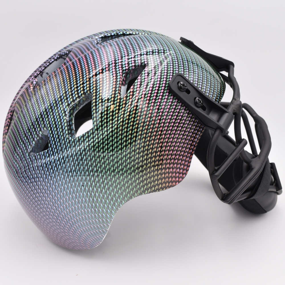 Kelly's Ultimate Sports Worth Legit Slowpitch Softball Pitchers Helmet Mask - Color Spectrum Diamonds Limited Edition Print - Image 3