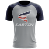Kelly's Ultimate Sports Easton EVO-Tech Short Sleeve Shirt - Grey/Navy Merica Logo