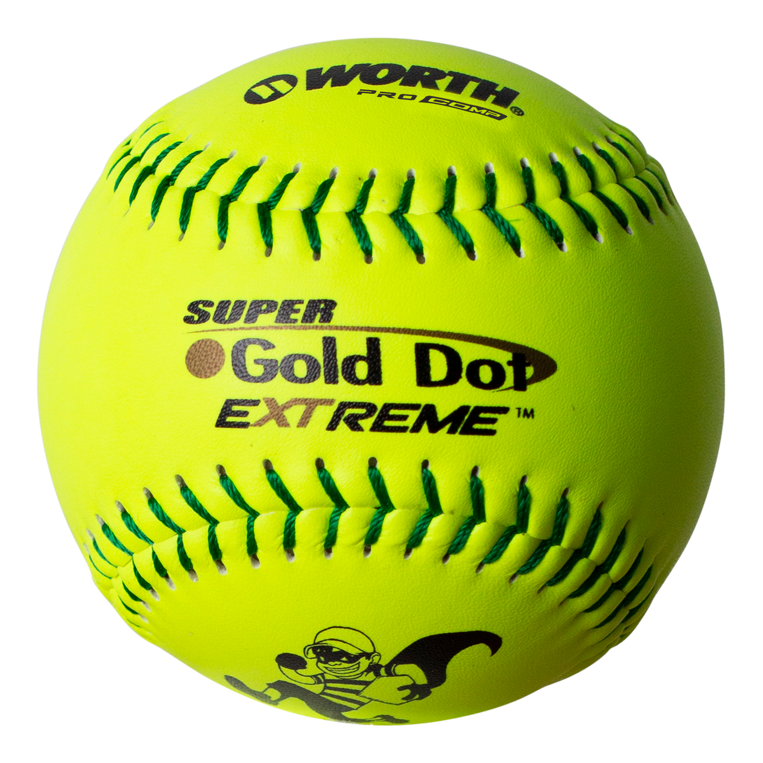 Kelly's Ultimate Sports Worth Super Gold Dot Extreme 44/400 ISA 12" Slowpitch Softballs - IS44CY
