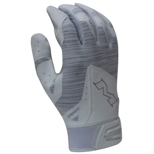 Kelly's Ultimate Sports Miken Pro Adult Batting Gloves (White) MBGL18-WHT