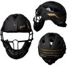 Kelly's Ultimate Sports Miken Limited Edition Black/Gold Slowpitch Softball Pitchers Helmet Mask - MGLDPH