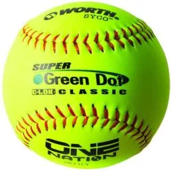 Kelly's Ultimate Sports Worth Green Dot One Nation 40/325 11" Slowpitch Softballs - ON11CY