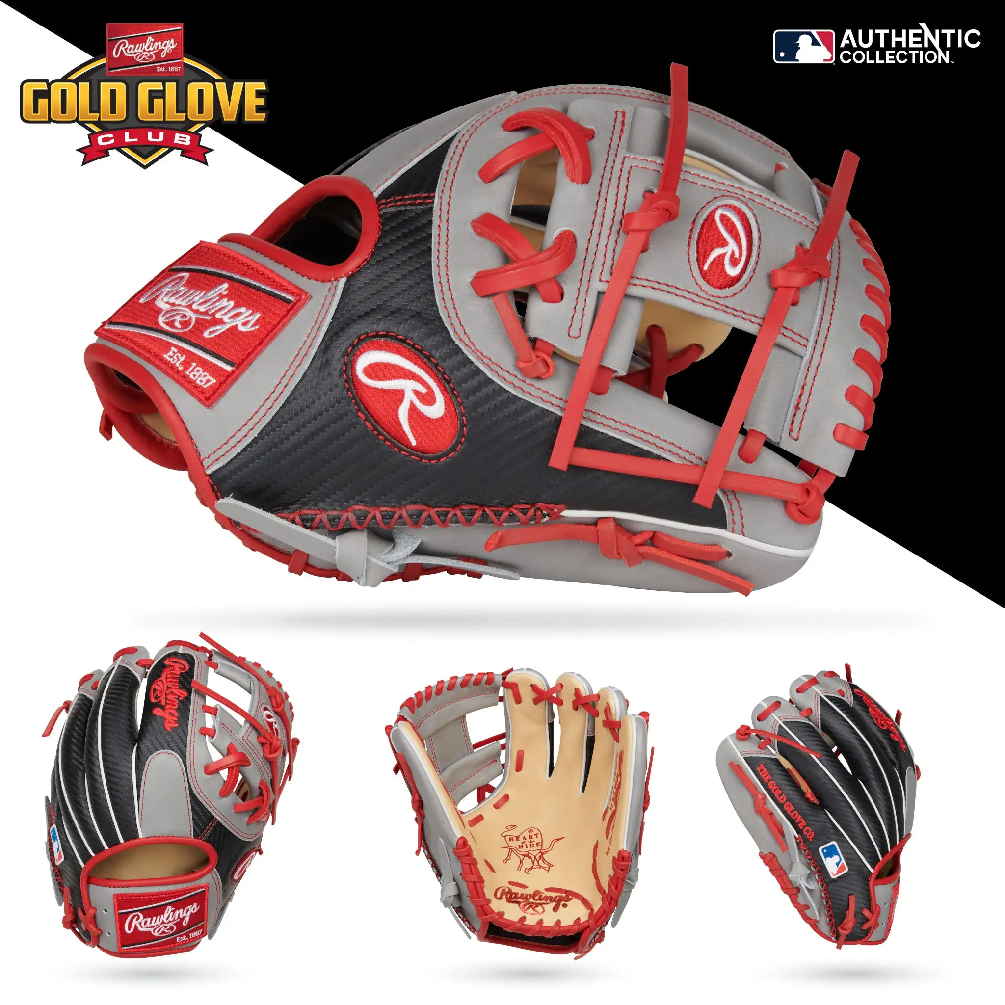 Kelly's Ultimate Sports Rawlings Heart Of The Hide 11 1/2" Gold Glove Club January 2021 - RGGD-PRO204-2CCFG