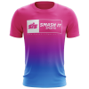 Kelly's Ultimate Sports Smash It Sports EVO-Tech Short Sleeve Shirt - Pink/Carolina Fade Boxed Logo