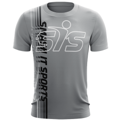 Kelly's Ultimate Sports Smash It Sports EVO-Tech Short Sleeve Shirt - Gray Fade Repeat Logo