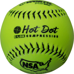Kelly's Ultimate Sports Worth Hot Dot 52/275 NSA 11" Slowpitch Softballs - NO11SY