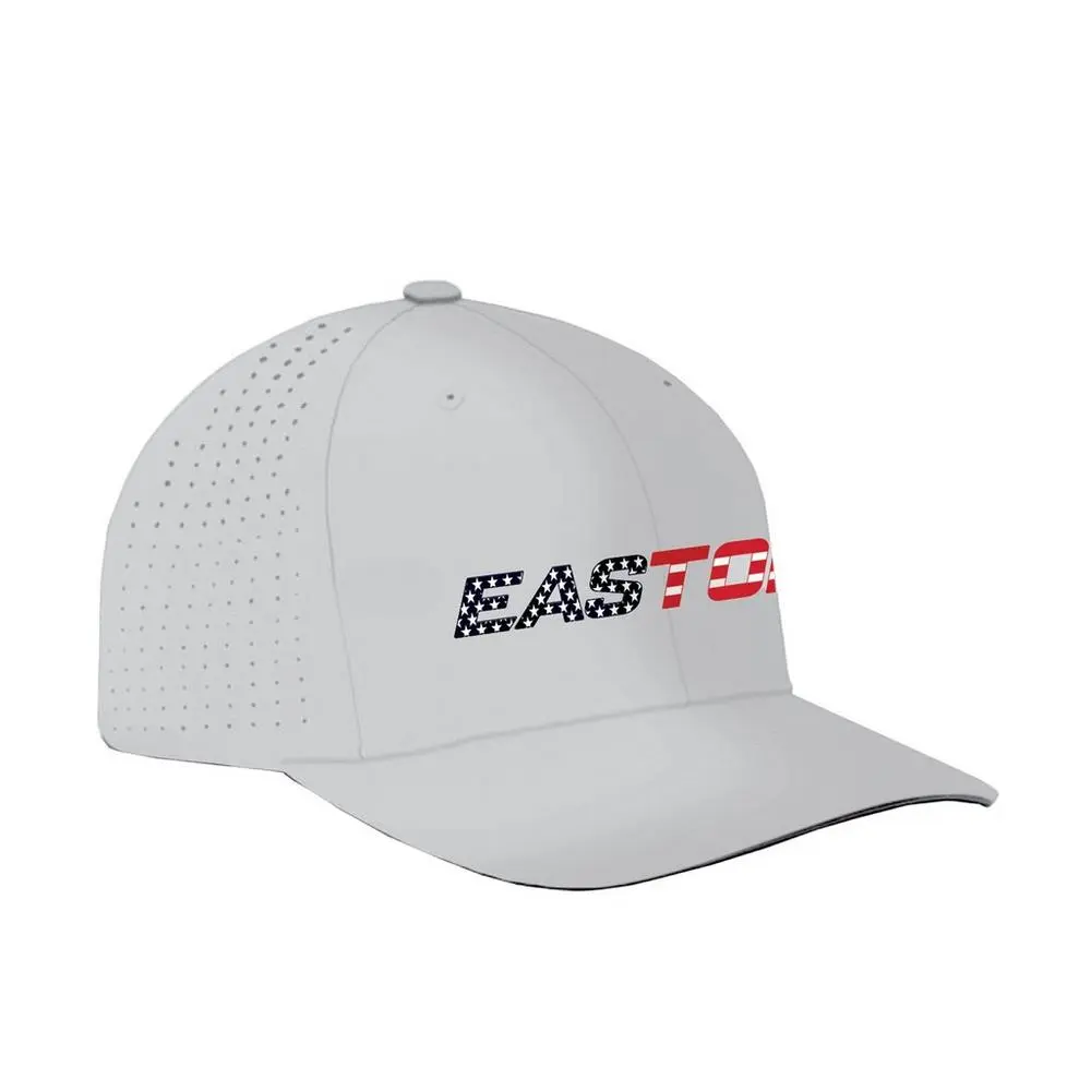 Kelly's Ultimate Sports Easton Poly-Tech FlexFit Fitted Hat-Grey/Stars N Stripes