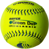 Kelly's Ultimate Sports Worth Super Green Dot Class W Composite 44/400 USSSA 11" Slowpitch Softballs - UC11CY