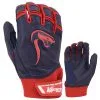 Kelly's Ultimate Sports Viper Grindstone Short Cuff Batting Glove - Navy/Red