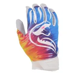 Kelly's Ultimate Sports Viper Lite Premium Batting Gloves Leather Palm - Tie-Dye