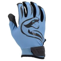 Kelly's Ultimate Sports Viper Lite Premium Batting Gloves Leather Palm - Carolina Blue