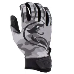 Kelly's Ultimate Sports Viper Lite Premium Batting Gloves Leather Palm - Snow Camo