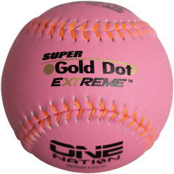 Kelly's Ultimate Sports Worth Pink Super Gold Dot Extreme Composite 44/325 GSL 12" Slowpitch Softballs - WON12CP