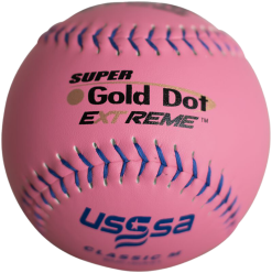 Kelly's Ultimate Sports Worth Pink Super Gold Dot Extreme Composite 40/325 USSSA 12" Slowpitch Softballs - WUC12CPXT