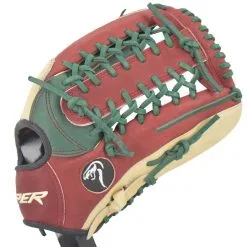 Kelly's Ultimate Sports Viper Japanese Kip Leather Slowpitch Softball Fielding Glove Carmel Green Tan