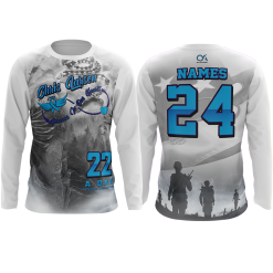 Kelly's Ultimate Sports 22 A Day Veterans Lives Matter Chris Larsen Long Sleeve Shirt (Customized Buy-In)