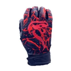 Kelly's Ultimate Sports Viper Hex-Grip Palm Premium Batting Gloves-Red Lava