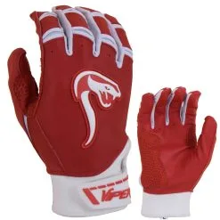 Kelly's Ultimate Sports Viper Grindstone Short Cuff Batting Glove - Red/White