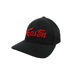 Kelly's Ultimate Sports Easton Hat By Pacific (404M) All Black/Red Script