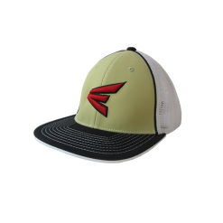 Kelly's Ultimate Sports Easton Hat By Pacific (404M) Black/White/Vegas Gold/Black/Red