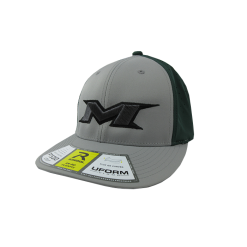 Kelly's Ultimate Sports Miken Hat By Richardson (PTS30) Grey/Dark Green/Grey/Black/Grey