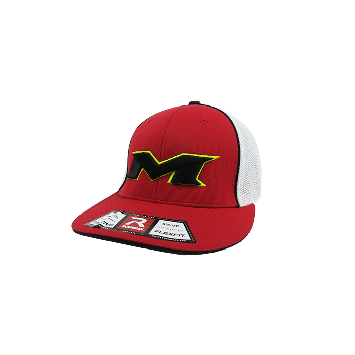 Kelly's Ultimate Sports Miken Hat By Richardson (R165) Red/White/Red/Volt/Black