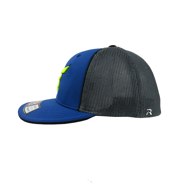 Kelly's Ultimate Sports Easton Hat By Richardson (R165) Blue/Charcoal/Blue/Black/Volt - Image 2