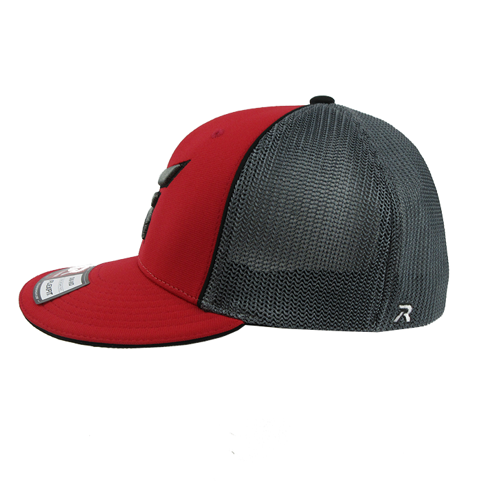 Kelly's Ultimate Sports Easton Hat By Richardson (R165) Red/Charcoal/Red/Black/Char - Image 2