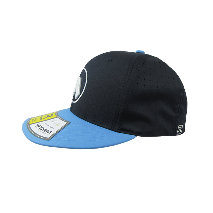 Kelly's Ultimate Sports Worth Hat By Richardson (PTS30) Columbia Blue/Navy/Navy/White - Image 2