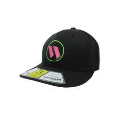Kelly's Ultimate Sports Worth Hat By Richardson (PTS30) All Black/Neon Green/Pink