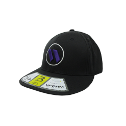 Kelly's Ultimate Sports Worth Hat By Richardson (PTS30) All Black/White/Purple