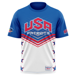 Kelly's Ultimate Sports USA Patriot - Replica Jersey Short Sleeve Shirt - Red/White/Blue