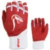 Kelly's Ultimate Sports Viper Grindstone Long Cuff Batting Glove - Red/White