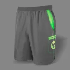 Kelly's Ultimate Sports Worth Microfiber Shorts (Grey/Neon Green/Volt)