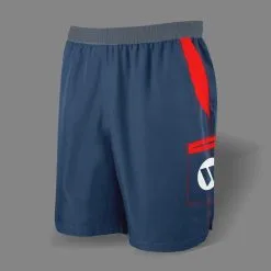 Kelly's Ultimate Sports Worth Microfiber Shorts (Navy/Red/White)
